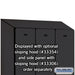 Salsbury 12" Wide Single Tier Designer Wood Locker - 3 Wide - 6 Feet High - 21 Inches Deep - Black - Hasps - Sweatfully