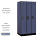 Salsbury 12" Wide Single Tier Designer Wood Locker - 3 Wide - 6 Feet High - 21 Inches Deep - Blue - Black Electronic Locks - Sweatfully