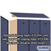 Salsbury 12" Wide Single Tier Designer Wood Locker - 3 Wide - 6 Feet High - 21 Inches Deep - Blue - Hasps - Sweatfully