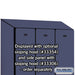 Salsbury 12" Wide Single Tier Designer Wood Locker - 3 Wide - 6 Feet High - 21 Inches Deep - Blue - Hasps - Sweatfully