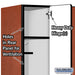 Salsbury 12" Wide Single Tier Designer Wood Locker - 3 Wide - 6 Feet High - 21 Inches Deep - Cherry - Hasps - Sweatfully