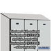 Salsbury 12" Wide Single Tier Designer Wood Locker - 3 Wide - 6 Feet High - 21 Inches Deep - Gray - Hasps - Sweatfully