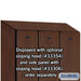 Salsbury 12" Wide Single Tier Designer Wood Locker - 3 Wide - 6 Feet High - 21 Inches Deep - Mahogany - Hasps - Sweatfully