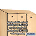 Salsbury 12" Wide Single Tier Designer Wood Locker - 3 Wide - 6 Feet High - 21 Inches Deep - Maple - Hasps - Sweatfully