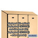 Salsbury 12" Wide Single Tier Designer Wood Locker - 3 Wide - 6 Feet High - 18 Inches Deep - Maple - Hasps - Sweatfully
