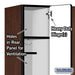 Salsbury 12" Wide Single Tier Designer Wood Locker - 3 Wide - 6 Feet High - 18 Inches Deep - Mahogany - Hasps - Sweatfully
