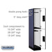 Salsbury 12" Wide Double Tier Designer Wood Locker - 1 Wide - 5 Feet High - 21 Inches Deep - Blue - Black Electronic Locks - Sweatfully