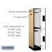 Salsbury 12" Wide Double Tier Designer Wood Locker - 1 Wide - 5 Feet High - 21 Inches Deep - Maple - Black Electronic Locks - Sweatfully