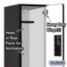 Salsbury 12" Wide Double Tier Designer Wood Locker - 1 Wide - 5 Feet High - 18 Inches Deep - Black - Hasps - Sweatfully
