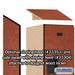 Salsbury 12" Wide Double Tier Designer Wood Locker - 1 Wide - 5 Feet High - 18 Inches Deep - Cherry - Hasps - Sweatfully