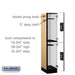 Salsbury 12" Wide Double Tier Designer Wood Locker - 1 Wide - 5 Feet High - 18 Inches Deep - Maple - Silver Resettable Combination Locks - Sweatfully