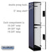 Salsbury 12" Wide Double Tier Designer Wood Locker - 1 Wide - 6 Feet High - 21 Inches Deep - Blue - Black Electronic Locks - Sweatfully