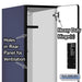 Salsbury 12" Wide Double Tier Designer Wood Locker - 1 Wide - 6 Feet High - 21 Inches Deep - Blue - Hasps - Sweatfully