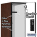 Salsbury 12" Wide Double Tier Designer Wood Locker - 1 Wide - 6 Feet High - 21 Inches Deep - Mahogany - Hasps - Sweatfully