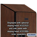 Salsbury 12" Wide Double Tier Designer Wood Locker - 1 Wide - 6 Feet High - 21 Inches Deep - Mahogany - Hasps - Sweatfully