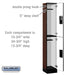 Salsbury 12" Wide Double Tier Designer Wood Locker - 1 Wide - 6 Feet High - 15 Inches Deep - Mahogany - Hasps - Sweatfully
