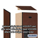Salsbury 12" Wide Double Tier Designer Wood Locker - 1 Wide - 6 Feet High - 15 Inches Deep - Mahogany - Hasps - Sweatfully