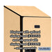 Salsbury 12" Wide Double Tier Designer Wood Locker - 1 Wide - 6 Feet High - 15 Inches Deep - Maple - Hasps - Sweatfully