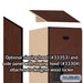 Salsbury 12" Wide Double Tier Designer Wood Locker - 1 Wide - 6 Feet High - 18 Inches Deep - Mahogany - Hasps - Sweatfully