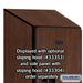 Salsbury 12" Wide Double Tier Designer Wood Locker - 1 Wide - 6 Feet High - 18 Inches Deep - Mahogany - Hasps - Sweatfully