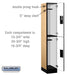 Salsbury 12" Wide Double Tier Designer Wood Locker - 1 Wide - 6 Feet High - 18 Inches Deep - Maple - Hasps - Sweatfully