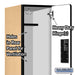 Salsbury 12" Wide Double Tier Designer Wood Locker - 1 Wide - 6 Feet High - 18 Inches Deep - Maple - Hasps - Sweatfully