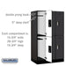 Salsbury 12" Wide Double Tier Designer Wood Locker - 3 Wide - 5 Feet High - 21 Inches Deep - Black - Silver Electronic Locks - Sweatfully