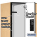 Salsbury 12" Wide Double Tier Designer Wood Locker - 3 Wide - 5 Feet High - 21 Inches Deep - Maple - Hasps - Sweatfully
