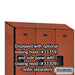 Salsbury 12" Wide Double Tier Designer Wood Locker - 3 Wide - 5 Feet High - 15 Inches Deep - Cherry - Hasps - Sweatfully