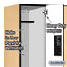 Salsbury 12" Wide Double Tier Designer Wood Locker - 3 Wide - 5 Feet High - 15 Inches Deep - Maple - Hasps - Sweatfully