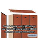 Salsbury 12" Wide Double Tier Designer Wood Locker - 3 Wide - 5 Feet High - 18 Inches Deep - Cherry - Hasps - Sweatfully