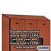 Salsbury 12" Wide Double Tier Designer Wood Locker - 3 Wide - 5 Feet High - 18 Inches Deep - Cherry - Hasps - Sweatfully