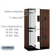 Salsbury 12" Wide Double Tier Designer Wood Locker - 3 Wide - 5 Feet High - 18 Inches Deep - Mahogany - Black Electronic Locks - Sweatfully