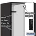 Salsbury 12" Wide Double Tier Designer Wood Locker - 3 Wide - 6 Feet High - 21 Inches Deep - Black - Hasps - Sweatfully