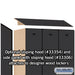 Salsbury 12" Wide Double Tier Designer Wood Locker - 3 Wide - 6 Feet High - 21 Inches Deep - Black - Hasps - Sweatfully