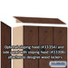 Salsbury 12" Wide Double Tier Designer Wood Locker - 3 Wide - 6 Feet High - 21 Inches Deep - Mahogany - Hasps - Sweatfully
