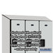 Salsbury 12" Wide Double Tier Designer Wood Locker - 3 Wide - 6 Feet High - 18 Inches Deep - Gray - Hasps - Sweatfully