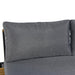 Patio Furniture Set with Loveseats, 4 Pieces Outdoor Sofa Set with Waterproof Cushions, Durable Iron-Wood Design for Garden, Backyard, Poolside - Sweatfully