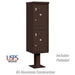 Salsbury Outdoor Parcel Locker with 2 Compartments in Bronze with USPS Access – Type I - Sweatfully