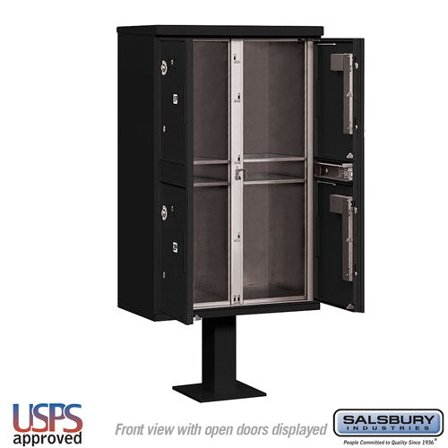 Salsbury Outdoor Parcel Locker with 4 Compartments with USPS Access – Type II Mailbox - Sweatfully