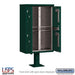 Salsbury Outdoor Parcel Locker with 4 Compartments with USPS Access – Type II Mailbox - Sweatfully