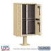 Salsbury Outdoor Parcel Locker with 4 Compartments with USPS Access – Type II Mailbox - Sweatfully