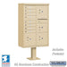 Salsbury Cluster Box Unit with 8 Doors and 4 Parcel Lockers in Sandstone with USPS Access – Type VI - Sweatfully