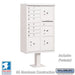 Salsbury Cluster Box Unit with 8 Doors and 4 Parcel Lockers in White with USPS Access – Type VI - Sweatfully