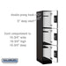 Salsbury 12" Wide Triple Tier Designer Wood Locker - 1 Wide - 5 Feet High - 21 Inches Deep - Black - Black Resettable Combination Locks - Sweatfully