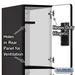Salsbury 12" Wide Triple Tier Designer Wood Locker - 1 Wide - 5 Feet High - 21 Inches Deep - Black - Hasps - Sweatfully