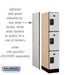 Salsbury 12" Wide Triple Tier Designer Wood Locker - 1 Wide - 5 Feet High - 21 Inches Deep - Gray - Black Resettable Combination Locks - Sweatfully