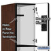 Salsbury 12" Wide Triple Tier Designer Wood Locker - 1 Wide - 5 Feet High - 21 Inches Deep - Mahogany - Hasps - Sweatfully