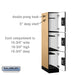 Salsbury 12" Wide Triple Tier Designer Wood Locker - 1 Wide - 5 Feet High - 21 Inches Deep - Maple - Black Resettable Combination Locks - Sweatfully