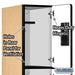 Salsbury 12" Wide Triple Tier Designer Wood Locker - 1 Wide - 5 Feet High - 21 Inches Deep - Maple - Hasps - Sweatfully